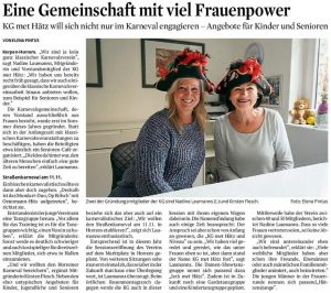 Mehr über den Artikel erfahren Eine Gemeinschaft mit viel Frauenpower